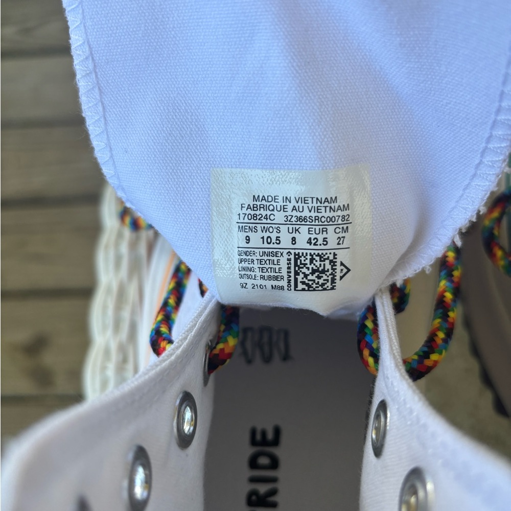 Converse Run Star Hike High Top Pride Men Size 9 or Womens 10.5 170824c New New - Picture 3 of 15